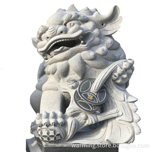 Customized stone carving lion